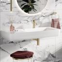 Micheli Gloss White Wall Hung Basin 1000mm