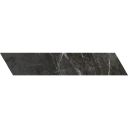 Salerno Black Matt Marble Chevron Tile 80x400mm