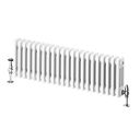 Upton White Triple Horizontal Column Radiator - 300x1010mm