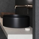 Damon Black Round Countertop Basin