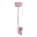 Burlington Confetti Pink High Level Toilet with Soft Close Seat