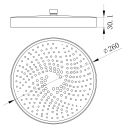 Manisa Chrome Round shower head