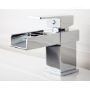 Cairo Chrome Waterfall Basin Mixer Tap - Lifestyle image 5