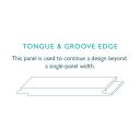 Tongue & Groove Waterproof Shower Wall Panel