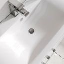 Nante Gloss White Floor Standing Vanity Unit with Ceramic Basin 600mm