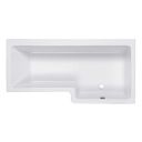 Carron Quantum Right Handed Acrylic Shower Bath 1500x700mm