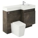Summers Metallic Right Hand Combination Vanity Basin and WC Unit 1200mm
