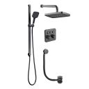 Flint Triple Outlet Concealed Valve Shower Pack - Gunmetal