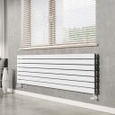 Perth White Double Horizontal Flat Panel Radiator 476x1200mm