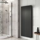 Perth Grey Single Vertical Flat Panel Radiator 1600x610mm
