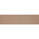 Viera Coto Brown Ribbed Matt Ceramic Brick Tile - 75x300mm