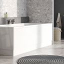Valda Gloss White MDF Front Bath Panel 1800mm