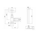 Burlington Chrome Traditional Angled Pair of Radiator Valves