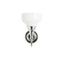 Burlington Ornate Light with Chrome Base & Cup Frosted Glass Shade