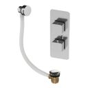 Liva Chrome Concealed Valve & Overflow Bath Filler