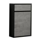 Snowdon Black and Concrete WC Unit