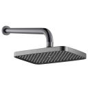 Flint Brushed Gunmetal Square Shower Head & Arm