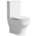 Tavistock Lansdown Short Projection Enclosed Close Coupled WC Pan with Seat