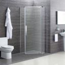 Penta Chrome Frameless Shower Enclosure 900x900mm