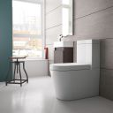 Froxfield Close Coupled Toilet & Soft Close Seat in Modern Bathroom Setting