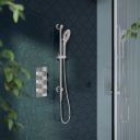 Moray Chrome Round Slide Rail Kit