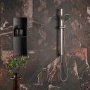 Flint Brushed Nickel Square Shower Slide Rail Kit