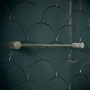 Moray Nickel Knurled Towel Rail