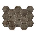 Metallon Hexagon Steel Mosaic 225x325mm