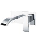 Tear Chrome Wall Mounted Basin Mixer Tap
