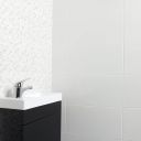 Blanco White Gloss Ceramic Wall Tile - 250x500mm