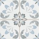 Seville Blue Patterned Matt Ceramic Tile - 450x450mm