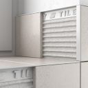 Tileasy Square Plastic 12mm White Tile Trim