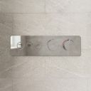 Coach Chrome Thermostatic Triple Outlet Concealed Valve