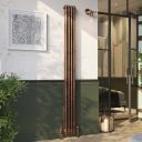 Clement Antique Copper Double Vertical Column Radiator - 1800x200mm