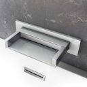 Lifestyle image showing the Akron Chrome Wall Mounted Waterfall Bath Spout