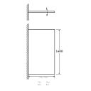 Moxby Black Pivot Single Bath Screen