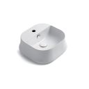 Amalfi White Square Countertop Basin