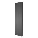 Perth Grey Double Vertical Flat Panel Radiator 1200x476mm