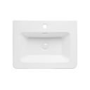 Ellis Royal Blue Floor Standing Vanity Unit with Ceramic Basin 600mm - Basin View 1