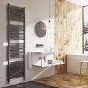 Neptune Anthracite Heated Towel Rail 1800x600mm