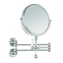 Burlington Chrome Traditional Cosmetic Shaving Extendable Wall Mirror A57CHR