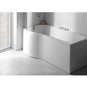 Carron Sigma Left Hand Carronite P-Shape Shower Bath 1800x750-900mm