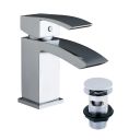Satori Chrome Basin Mixer Tap & Waste