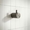 Moray Gunmetal Knurled Robe Hook