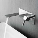 Acqua Chrome Wall Mounted Basin Mixer Tap