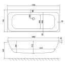 Carron Profile Double Ended Carronite Bath 1750x750mm