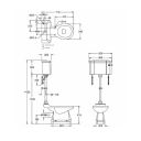 Burlington Traditional Medium Level Toilet with Ceramic Lever