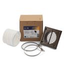 Brown Extractor Accessory Kit for Wall Mounted Extractor Fans