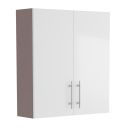 Surrey White Gloss Double Door Fitted Furniture Cabinet 600mm