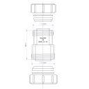 McAlpine 1½" x 1¼" Reducing Connector - ST28M